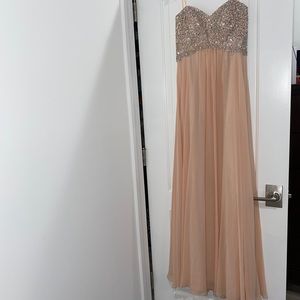 David’s Bridal Apricot Formal Dress
